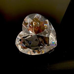 Tiffany & Co Crystal Heart Paperweight